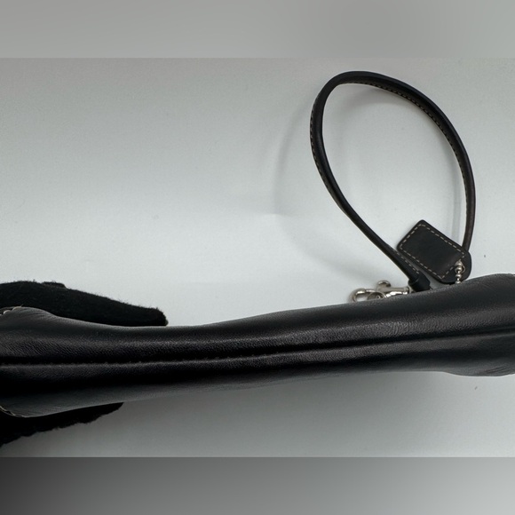 Coach Black SOHO Wristlet with Silver Accents | Very Good Condition - Picture 10 of 14